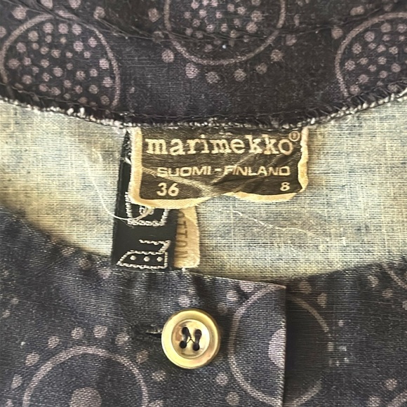 VINTAGE Marimekko Pocket Dress, Size M - Picture 6 of 6